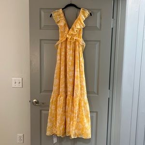 Abercrombie & Fitch Ruffle Maxi Dress